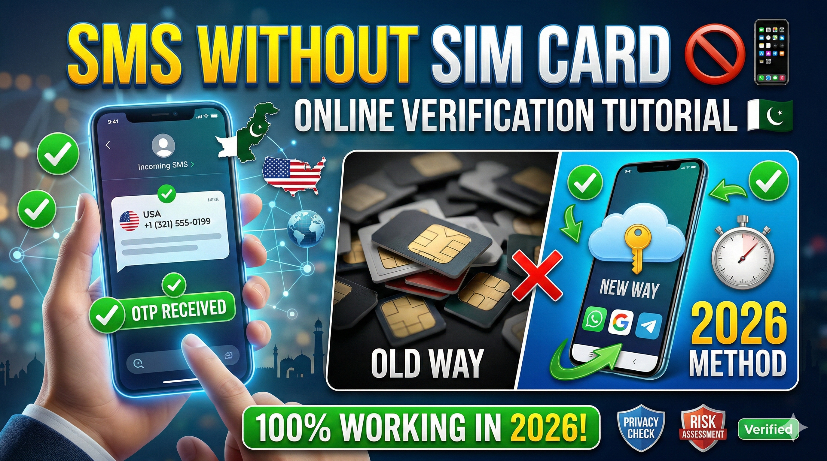 How to Receive SMS Online in Pakistan Without a Physical SIM Card